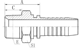 Фитинг DN 08 BSPT 1/4