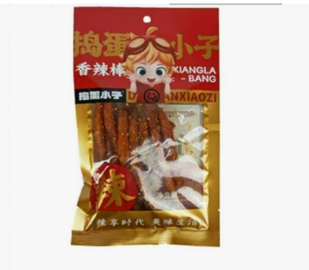 Мясо соевое DAOWANXIAOZI  пряные кусочки (золотой) 72гр*100шт   Китай