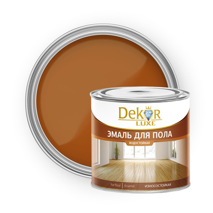 DEKOR LUXE  Эмаль ПФ-266 Золотисто-коричневая 6,0кг (Кубанские краски)
