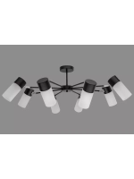 Люстра потолочная E14*8*40W черный