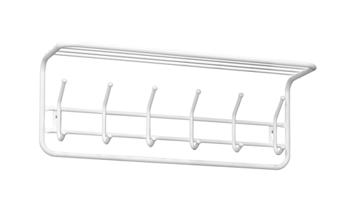 Вешалка с полкой 80 см арт.ВСП 7 Б (белый)