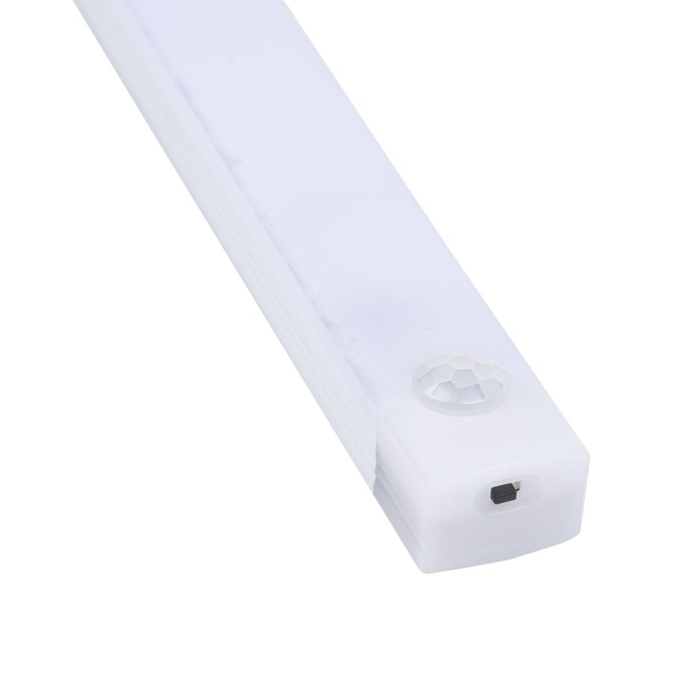 ULM-F60-1W-4000K-RECH SENSOR IP20 WHITE Светильник светодиодный для мебели с сенсором движения и освещенности. Аккумуляторный в-к. 200мм. 80лм. ТМ Uniel