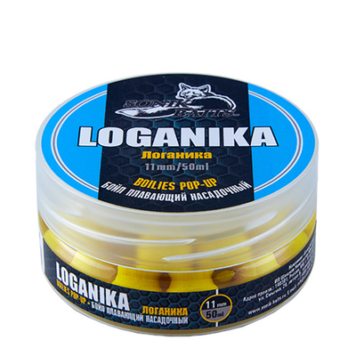 Бойлы насадочные плавающие Sonik Baits LOGANIKA Fluo Pop-ups 11мм 50мл (Логаника)