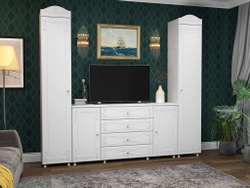 Гостиная Италия-6 белое дерево