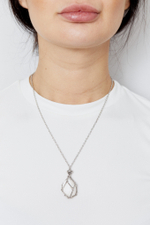 Авоська-подвеска для кристаллов серебристая S