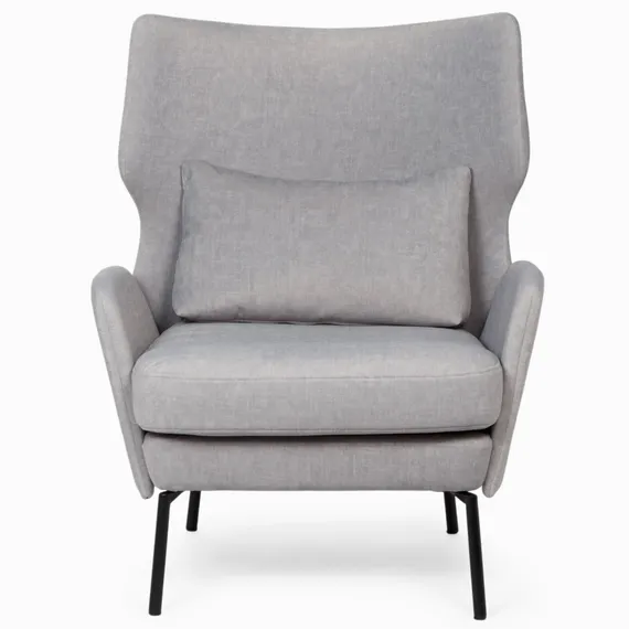 Кресло Alexa, серый велюр