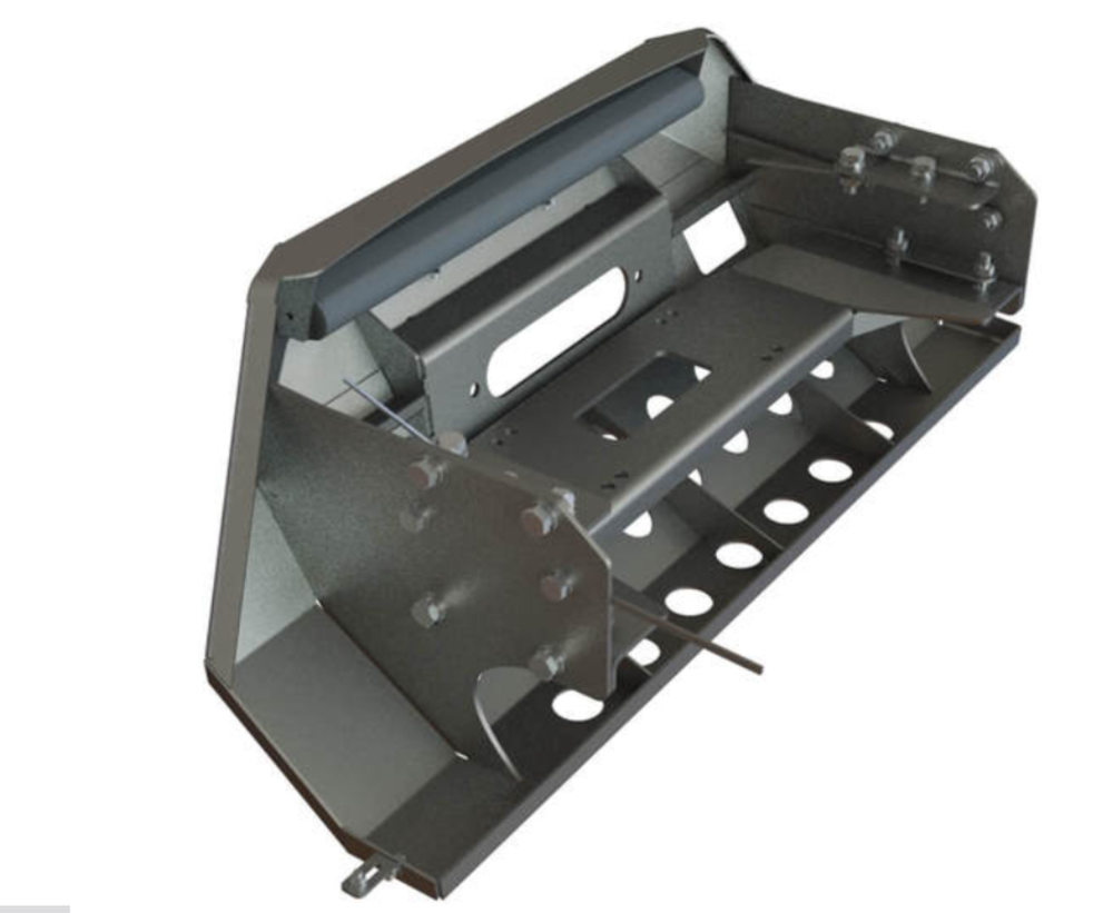 Мини силовой бампер (площадка под лебедку) Уаз Патриот 2015-