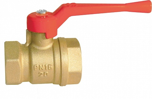 Кран шаровый латунный ДУ15 (1/2) ручка КНР (11Б27п1) в/н