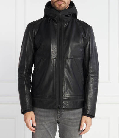 Кожаная куртка Jogrid BOSS ORANGE - черный(50498509)