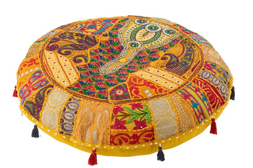 Пуф-подушка "Дели" 80x80x20см Хлопок,бисер