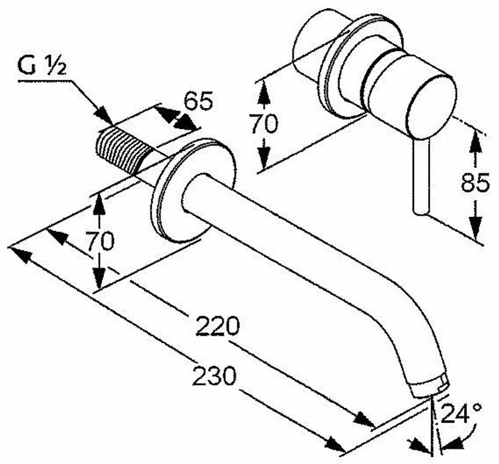 Смеситель для раковины Kludi BOZZ 382455376 белый матовый