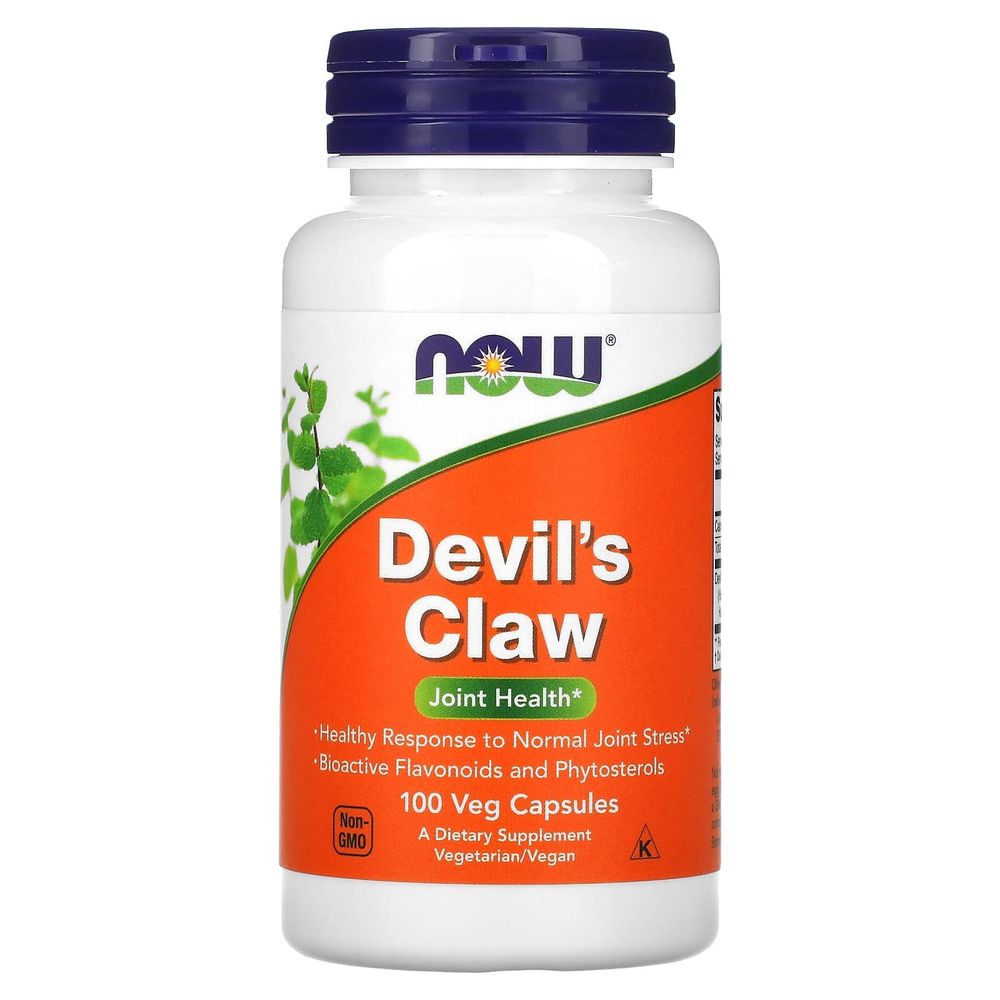NOW Foods, Devil's Claw, 100 растительных капсул (83 мг на капсулу)