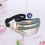 Сумка на пояс «Harizma», цвет серебро, 31*12 см