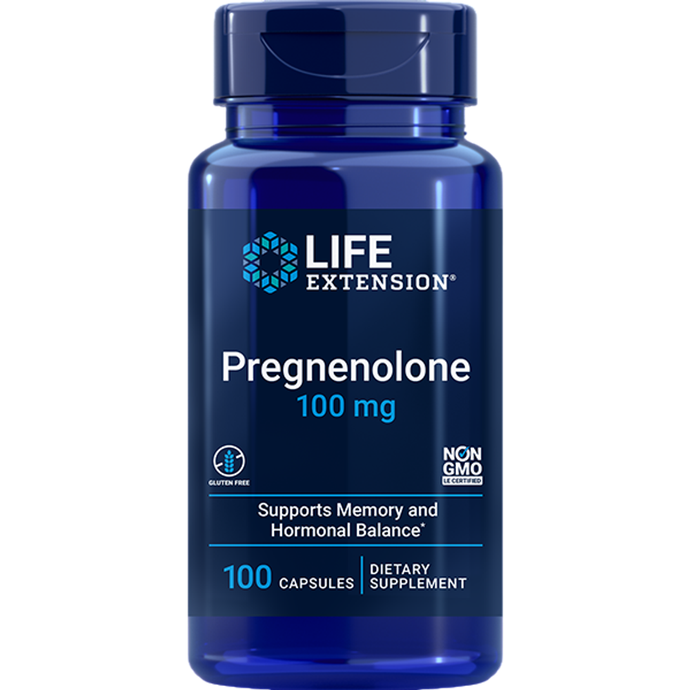 Life Extension Pregnenolone 100 mg, 100 капс, Прегненолон