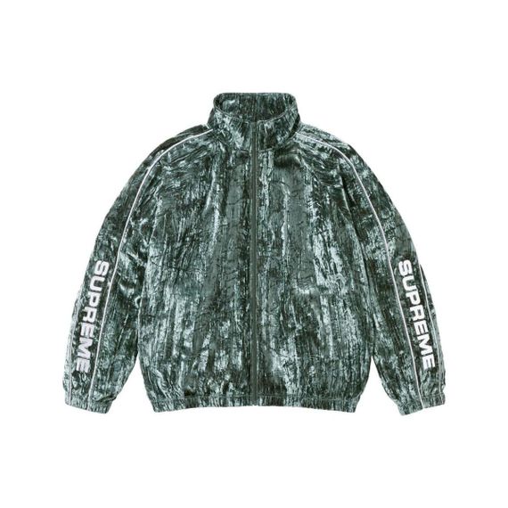 Supreme FW23 WEEK7 CRUSHED VELVET TRACK JACKET Logo