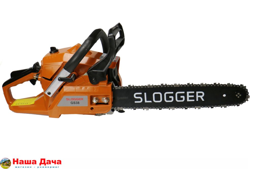 Бензопила Slogger GS38 1.4кВт, 37.5 см3, шина 40см