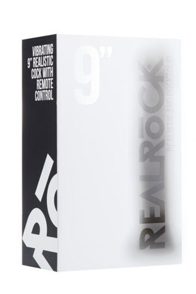 Чёрный вибратор-реалистик Vibrating Realistic Cock 9 With Scrotum - 23,5 см. (Цвет: черный)