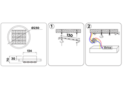 Ambrella Настенно-потолочный светодиодный светильник Ice FA105