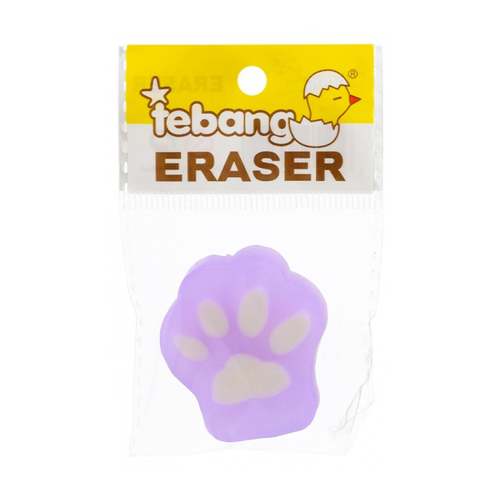 Ластик Basir, фигурный, серия "Лапки", цветной корпус, в пластиковой упаковке