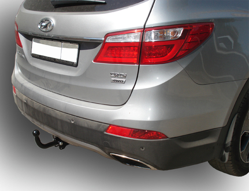 Фаркоп Лидер-Плюс для HYUNDAI SANTA FE (DM) 2012-2018(дизель) (GR SF 2014-2018)/ KIA SORENTO 4 (XM FL) 2012-2015 с электрикой (Smart) и сертифкатом в комплекте арт.(H224-A)