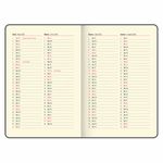 Еженедельник датированный 2025 А5 145х215 мм BRAUBERG "Augustus", под кожу, коричневый, 115952