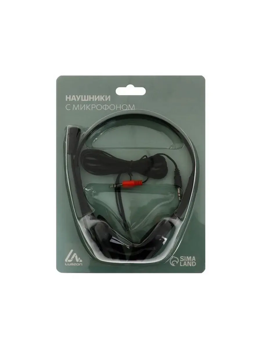 Наушники с микрофоном Luazon RX-13, накладные, кабель 2хJack