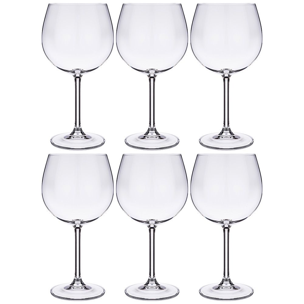 НАБОР БОКАЛОВ ДЛЯ ВИНА ИЗ 6 ШТ. "GASTRO/COLIBRI" 570 МЛ ВЫСОТА=21 СМ (КОР=8НАБОР.)