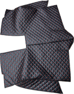 Коврики (утеплитель) под сиденья УАЗ 452 Буханка (красная нить Рубин)