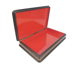 Шкатулка с росписью Холуй "Была бы только тройка"