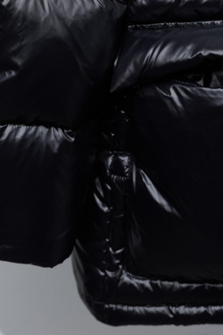 ZARA ПУХОВИК С НАПОЛНИТЕЛЕМ ИЗ ПЕРА И ПУХА WATER REPELLENT, ЧЕРНЫЙ