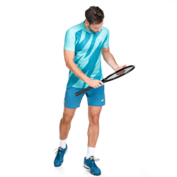 Мужское теннисное поло Mizuno Shadow Polo Men - Turquoise