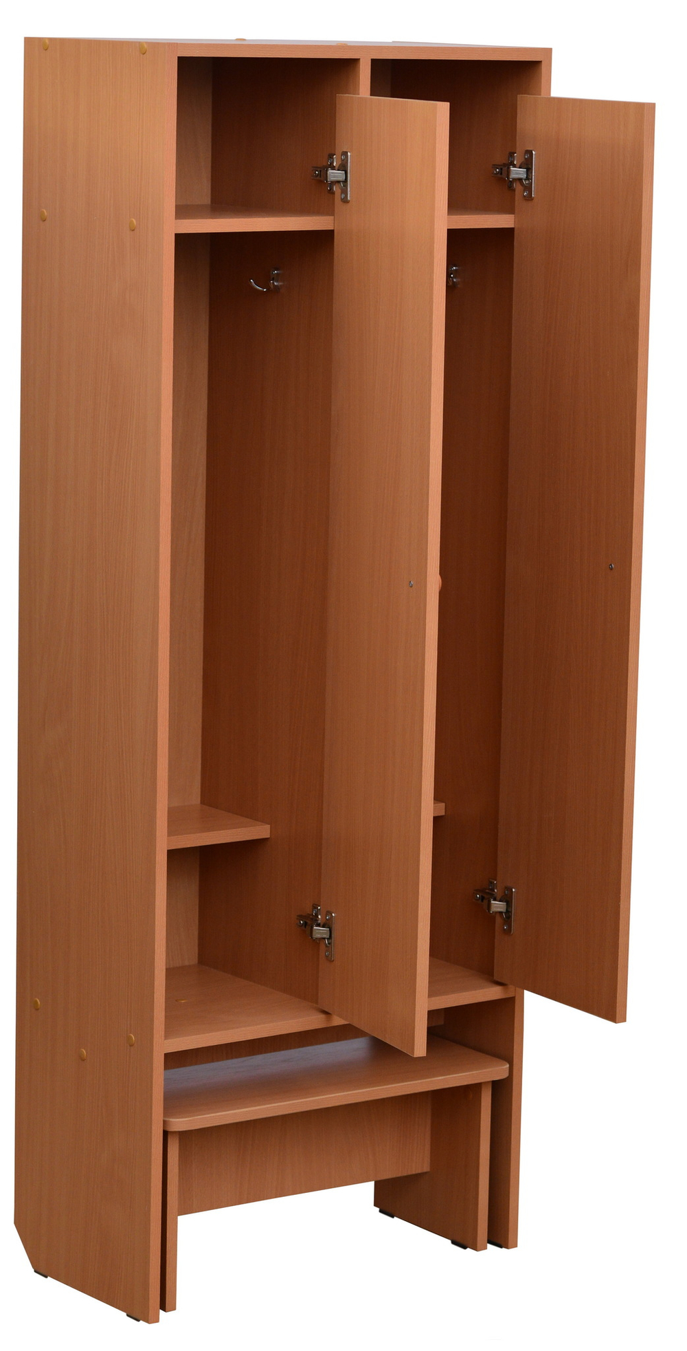 Шкаф для раздевалки со скамьей