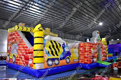 Коммерческий надувной батут "Строители"