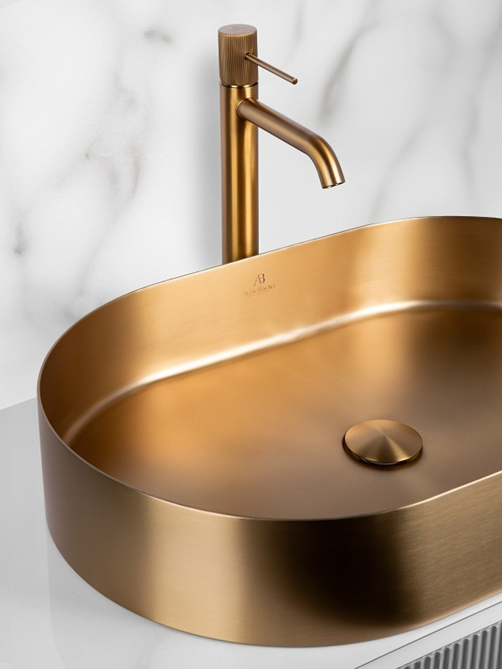 Раковина AltroBagno Eterno 001025 OrSp из нержавеющей стали