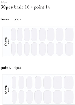 ohora Gel Nail Sticker N Clean White - наклейки для ногтей, 1 шт.