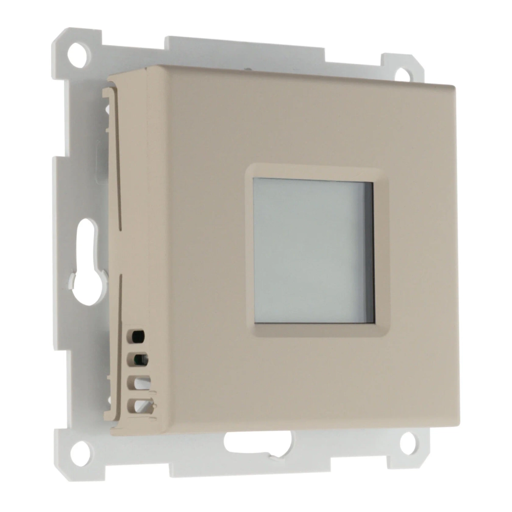 Терморегулятор с датчиками температуры пола и воздуха Comfort ECO/ONC 16А 250В, программируемый, кремовый матовый LIREGUS