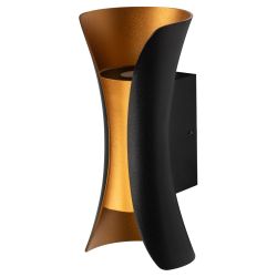 Декоративная подсветка ЭРА WL42 BK+GD светодиодная 10Вт 3500К черный/золото IP54 для интерьера, фасадов зданий | Фасадная декоративная подсветка