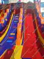 Надувная горка "Осьминог на вершине"