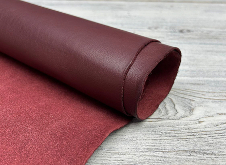 Экстрела цв. Бордовый / Vacchetta Extrella Burgundy, толщ. 1,4-1,6 мм, натуральная кожа