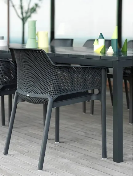 Стол раздвижной Rio 140-210х85 см, антрацит