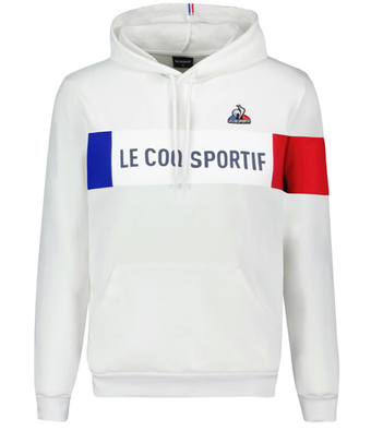 Мужская теннисная кофта Le Coq Sportif BAH Hoody N°1 SS23 - белый