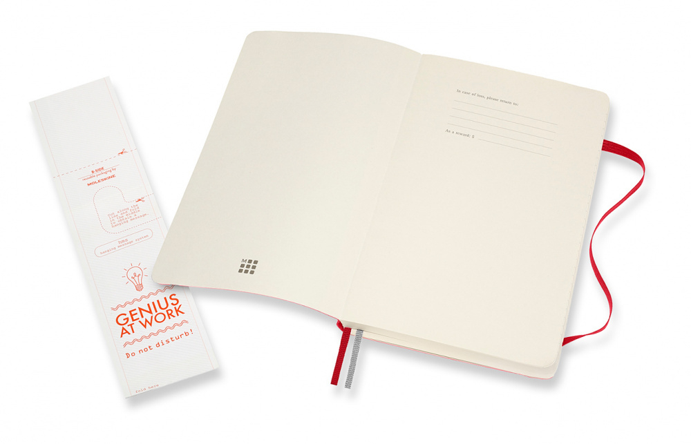 Блокнот Moleskine Classic Soft Expanded (QP616EXPF2) 13х21cм 400стр. в линейку, мягкая обложка, красный