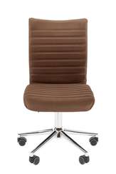 Офисное кресло Chairman 033 Россия ткань велюр T-14 коричневый