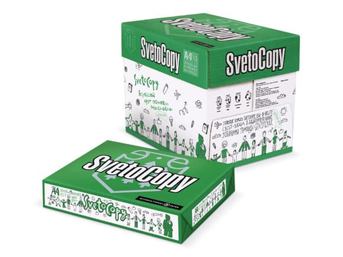 Бумага д/оф. техники Svetocopy А4 80 г/м белизна 96% 500л (5шт/уп) (48уп/пал)