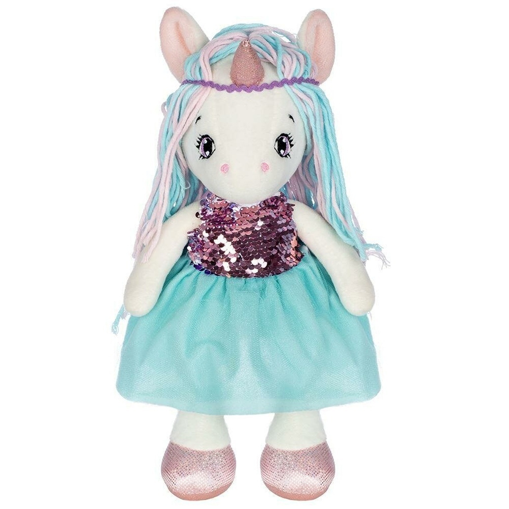 Кукла мягконабивная "Единорожка 35*12*14см. (Fancy)