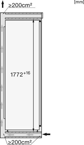 Встраиваемый холодильник Miele K 7777 C
