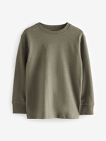 Лонгслив для мальчика Next 683-146, 4 шт., Хаки, Синий, Молочный