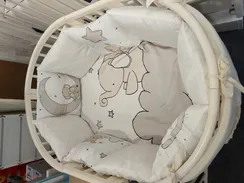 Набор в кроватку для новорожденных Lollycottons Слоники Кремовый