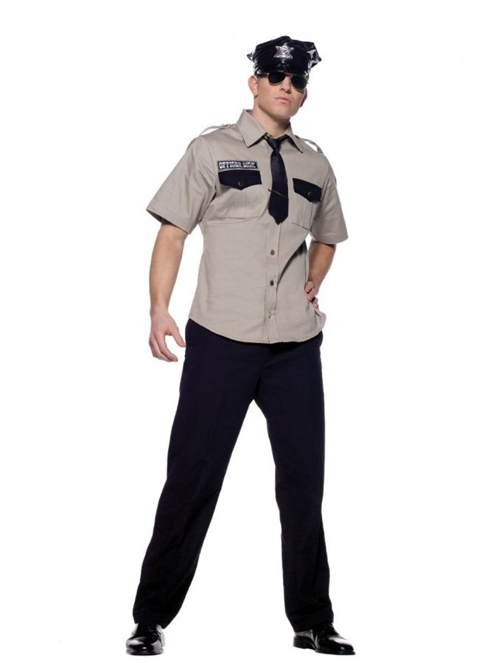 Костюм офицера полиции (Размер: M-L) (Цвет: бежевый)
