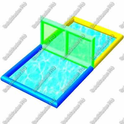 Надувное водное поле для волейбола «Чемпионат на воде», 11,5×5,5×2 м